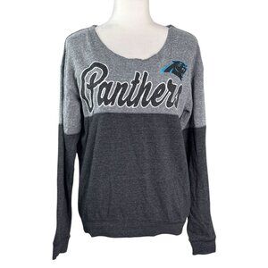 NFL Team Apparel Carolina Panthers Pullover Sweatshirt Women's Size Small